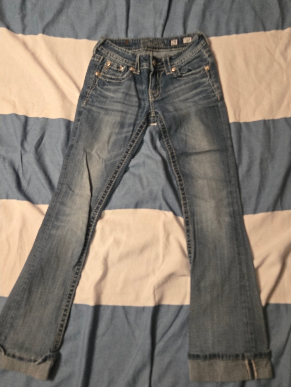 Miss Me Light Blue Flare Jeans